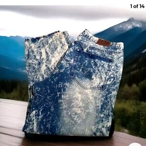 1738 Dynasty Jeans Men Size 48 Acid Wash Straight Fit Destroyed Ragged Grunge_AB